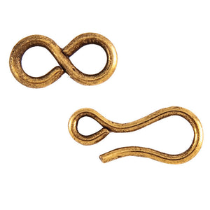 Nunn Design Clasp-Hook & Eye Clasp-Antique Gold