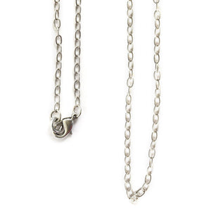 Nunn Design-Jewelry Chain Necklace-Fine Textured Cable-Antique Silver