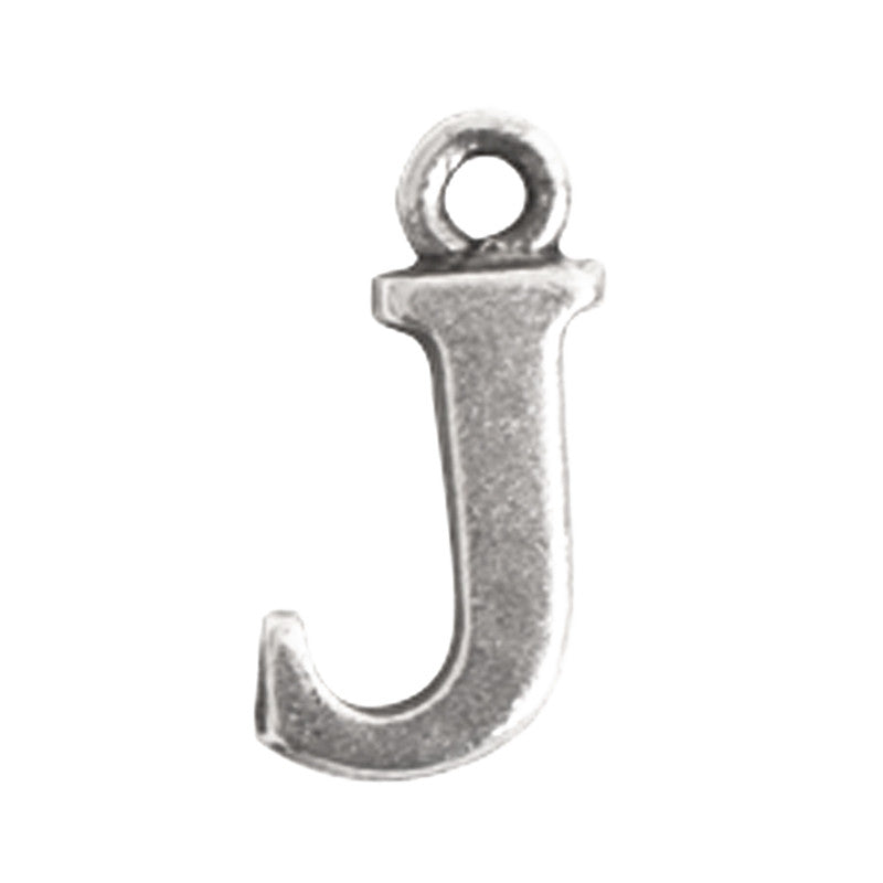 Nunn Design-Pewter-10mm Charm Initial J