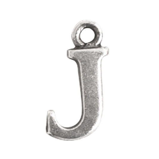 Nunn Design-Pewter-10mm Charm Initial J