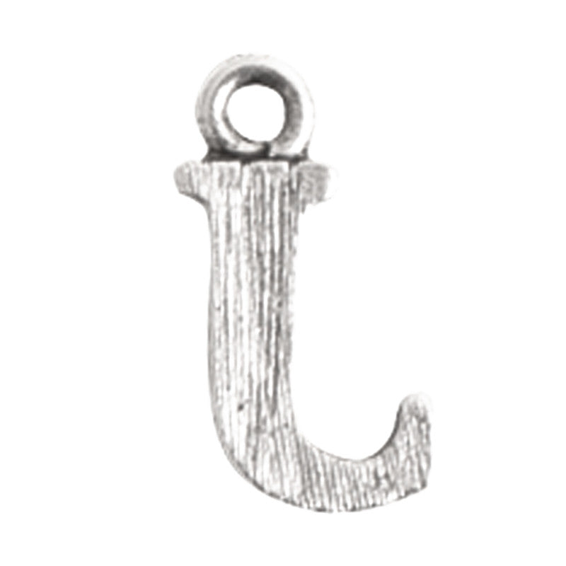 Nunn Design-Pewter-10mm Charm Initial J