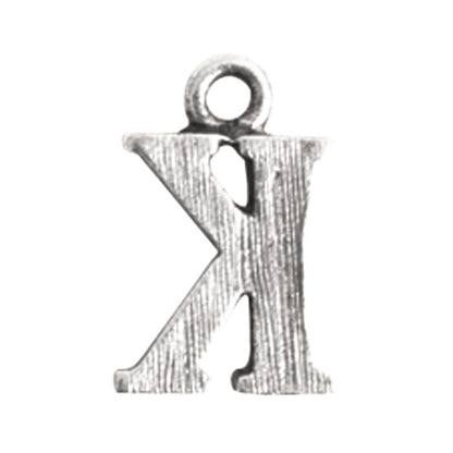 Nunn Design-Pewter-10mm Charm Initial K