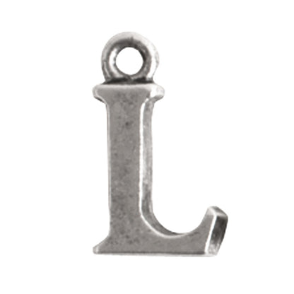 Nunn Design-Pewter-10mm Charm Initial L