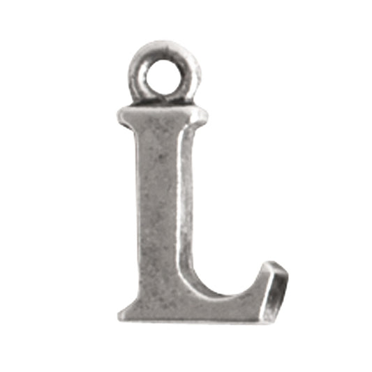 Nunn Design-Pewter-10mm Charm Initial L