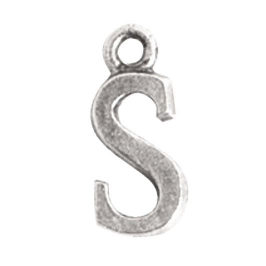 Nunn Design-Pewter-10mm Charm Initial S