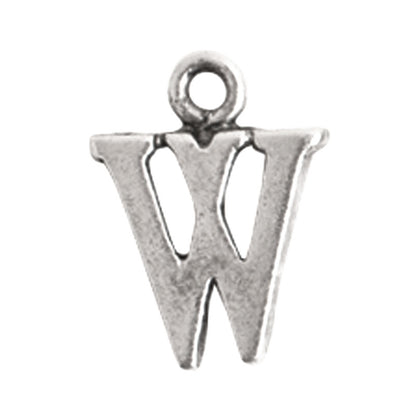Nunn Design-Pewter-10mm Charm Initial W