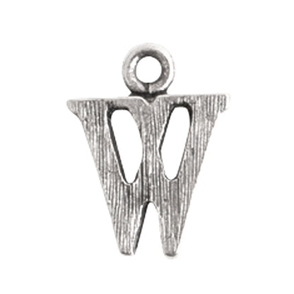 Nunn Design-Pewter-10mm Charm Initial W