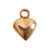 Nunn Design-Pewter-12mm Mini Heart Charm-Antique Gold