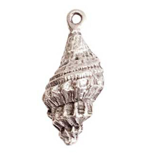 Nunn Design-Pewter-21x9mm Trumpet Shell Charm