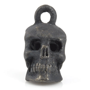 Pewter-17x8mm Pewter Skull Head Charm-3 Dimensional