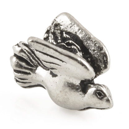 Pewter-9.5x7mm Tiny Bird-Antique Silver-Quantity 1 Tamara Scott Designs