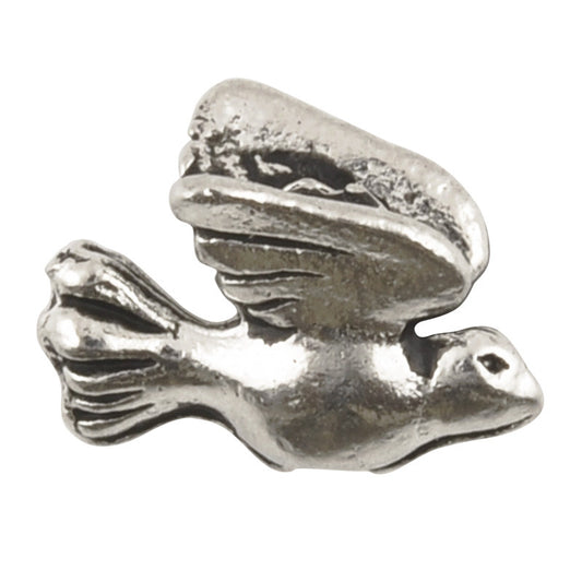 Pewter-9.5x7mm Tiny Bird-Antique Silver-Quantity 1 Tamara Scott Designs