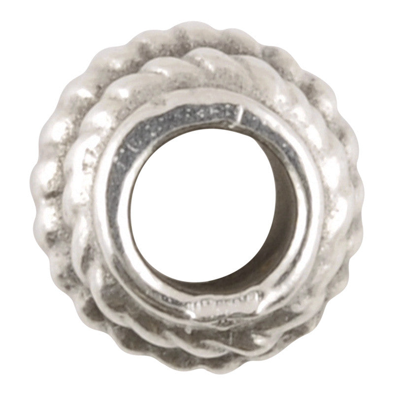 Casting Beads-5mm Tiny Rope Spacer-Antique Silver-Quantity 5