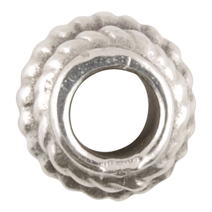 Casting Beads-5mm Tiny Rope Spacer-Antique Silver-Quantity 5