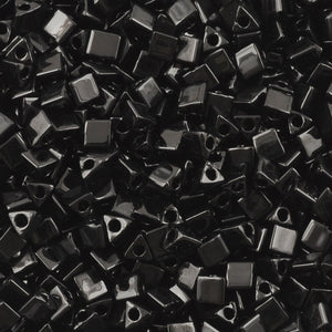 Seed Beads-10/0 Sharp Triangle-401 Black-Miyuki-7 Grams