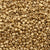 Seed Beads-10/0 Triangle-193F Gold Light Plated-Miyuki-7 Grams