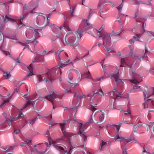 Seed Beads-11/0 Delica-2048 Luminous Pink Taffy-Miyuki-7 Grams