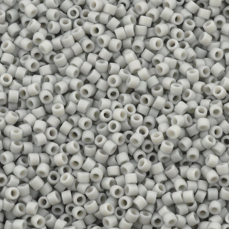 Seed Beads-11/0 Delica-2281 Opaque Glazed Shark Fin-Miyuki-7 Grams