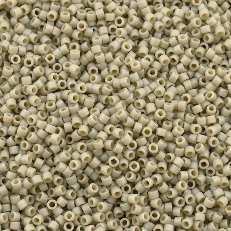 Seed Beads-11/0 Delica-2282 Matte Opaque Glazed Cactus-Miyuki-7 Grams