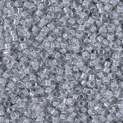 Seed Beads-11/0 Delica-2392 Inside Dyed Pewter-Miyuki