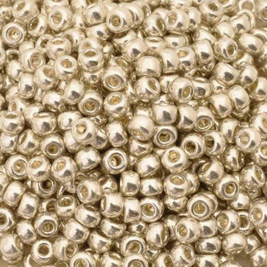 Seed Beads-11/0 Round-1051 Galvanized Silver-Miyuki-16 Grams