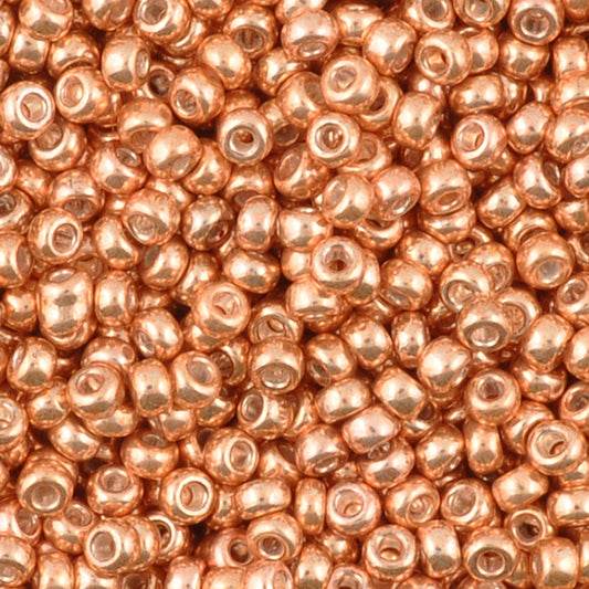 Seed Beads-11/0 Round-1072L Galvanized Apricot Gold-Miyuki-16 Grams