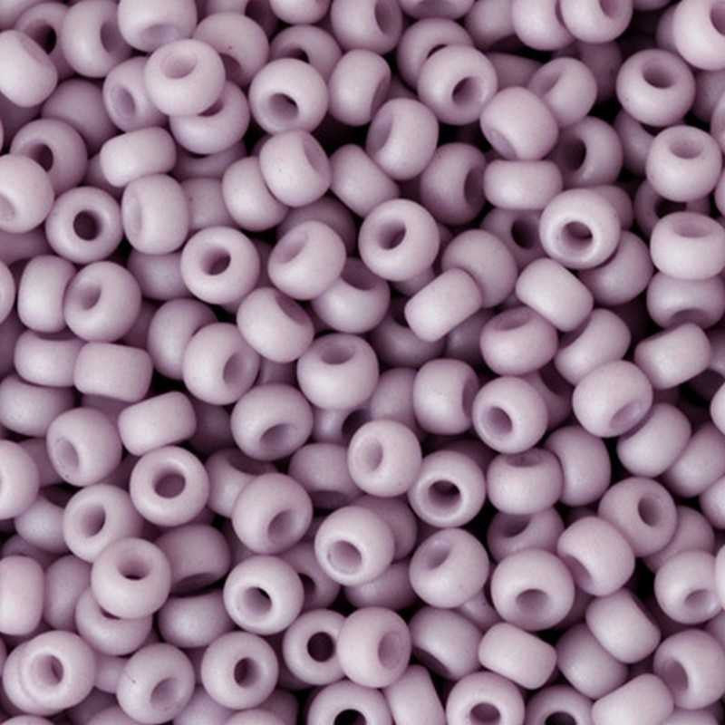 Seed Beads-11/0 Round-2025 Matte OP Light Mauve-Miyuki-16 Grams