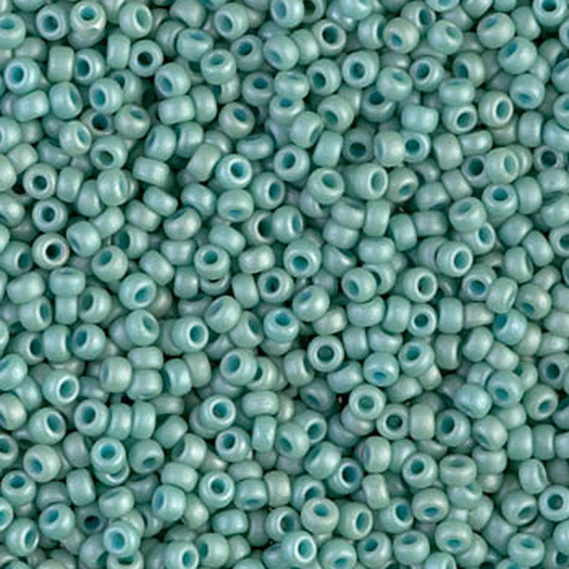 Seed Beads-11/0 Round-2028 Matte Opaque Sea Foam Luster