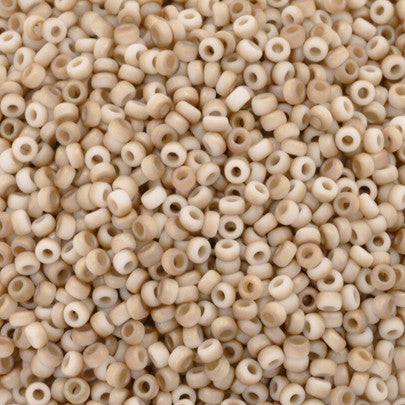 Seed Beads-11/0 Round-402F White Opaque Celsian Matte-Miyuki