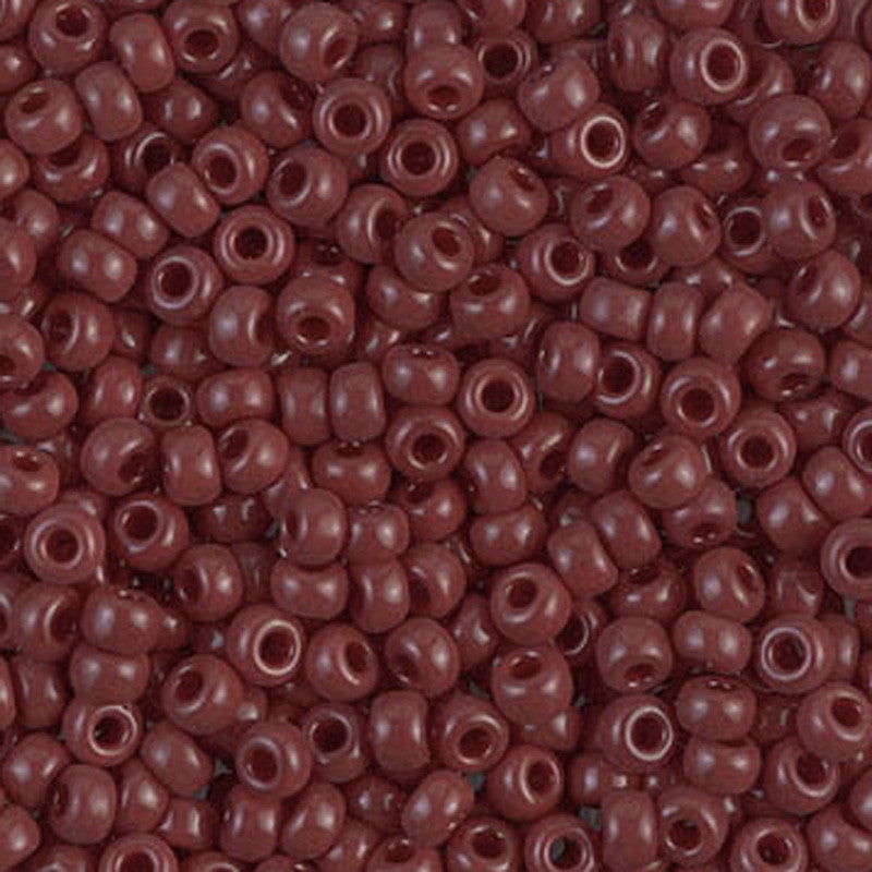 Seed Beads-11/0 Round-419 Opaque Red Brown-Miyuki