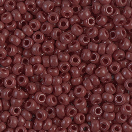 Seed Beads-11/0 Round-419 Opaque Red Brown-Miyuki