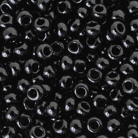 Seed Beads-Round-401 Black-Miyuki-16 Grams