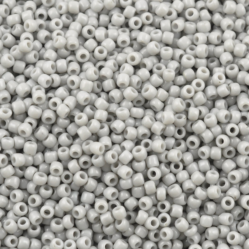 Seed Beads-11/0 Round-53 Opaque Gray-Toho-16 Grams
