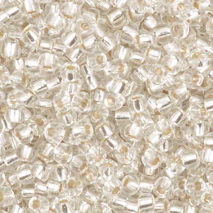 Seed Beads-11/0 Round-91 Silver Lined Crystal-Miyuki-16 Grams