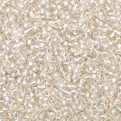 Seed Beads-11/0 Round-91 Silver Lined Crystal-Miyuki-16 Grams