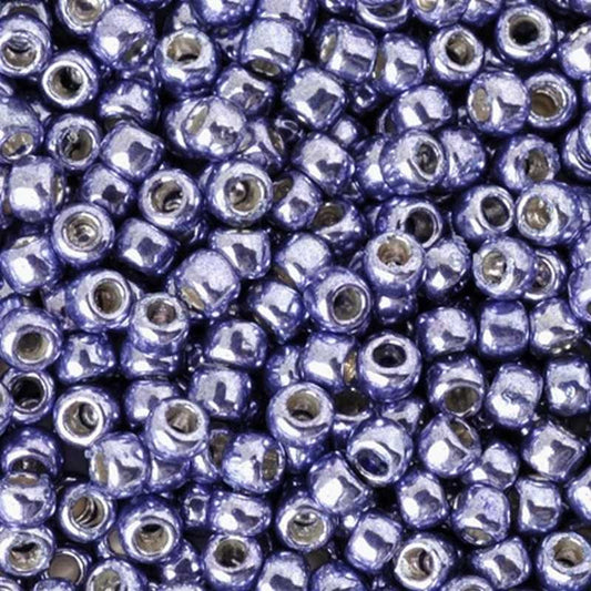 Seed Beads-11/0 Round-PF567 Permanent Finish-Metallic Polaris-Frosted Galvanized Blue Slate-Toho