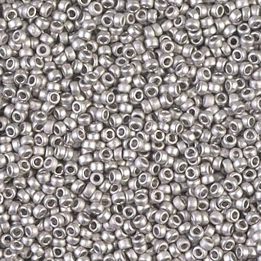 Seed Beads-15/0 Round-194F Matte Palladium Plated-Miyuki