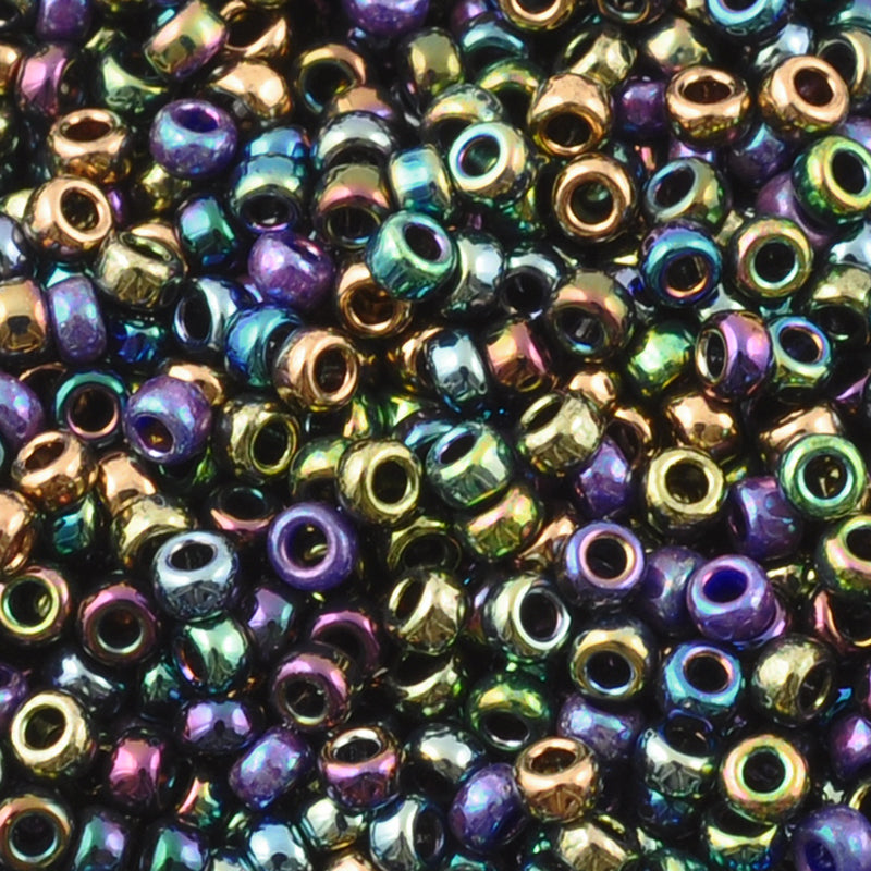 Seed Beads-15/0 Round-23 Heavy Metals Mix-Miyuki-7 Grams