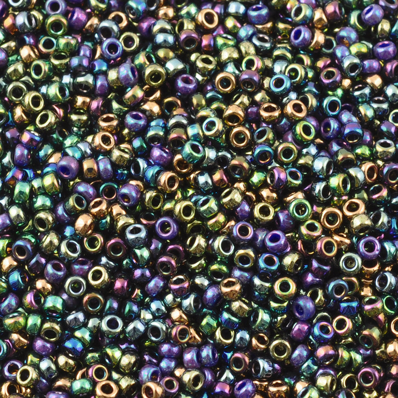 Seed Beads-15/0 Round-23 Heavy Metals Mix-Miyuki-7 Grams