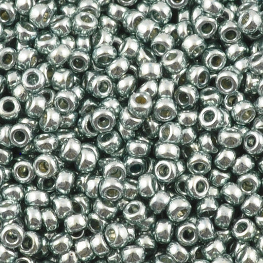 Seed Beads-15/0 Round-4216 Duracoat Galvanized Sea Foam-Miyuki-7 Grams