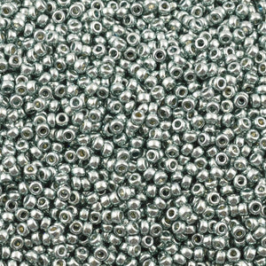 Seed Beads-15/0 Round-4216 Duracoat Galvanized Sea Foam-Miyuki-7 Grams