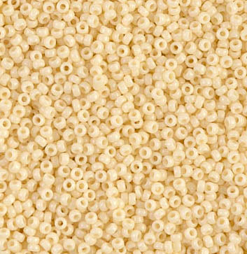 Seed Beads-15/0 Round-492 Opaque Dark Cream
