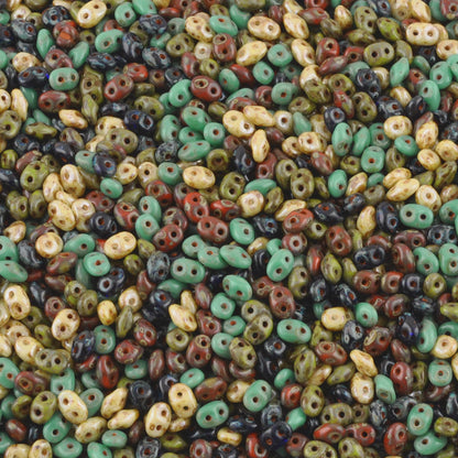 Seed Beads-2.5x5mm Superduo-005 Bead Mix-Czech