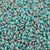 Seed Beads-2.5x6mm Rizo-700 Matte Opaque Turquoise/Sunset-Czech-7 Grams