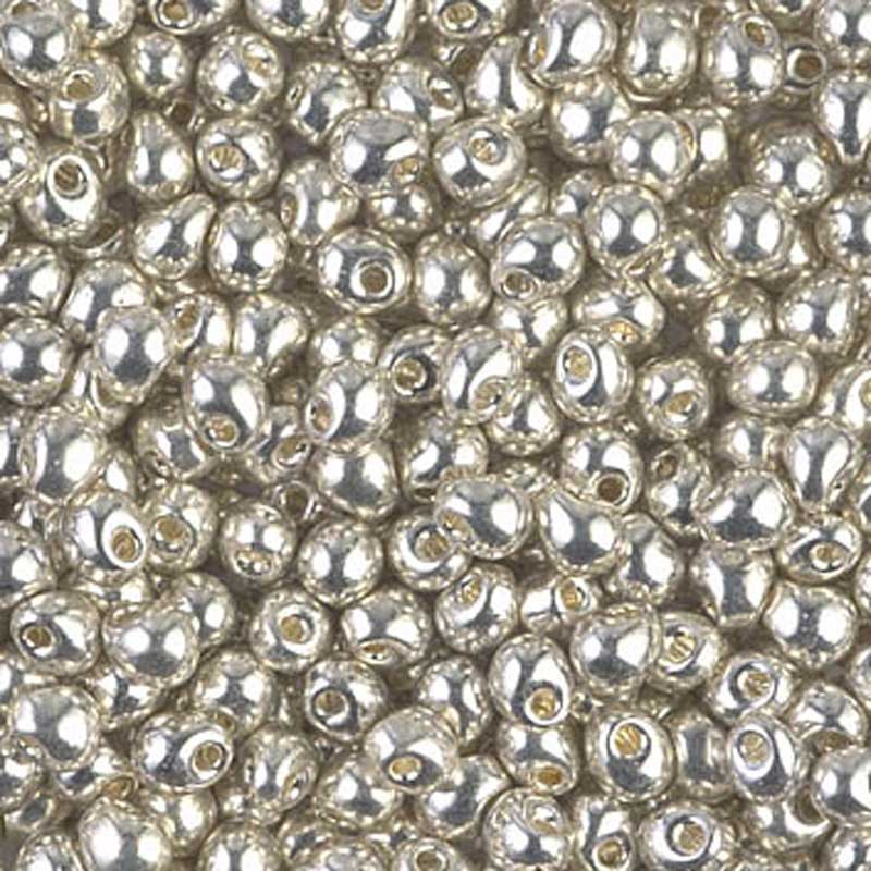 Seed Beads-3.4mm Drop-1051 Galvanized Silver-Miyuki