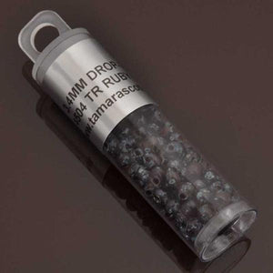 Seed Beads-3.4mm Drop-4504 Transparent Ruby Picasso-Miyuki