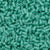Seed Beads-3mm Bugle-412 Opaque Turquoise Green-Miyuki-7 Grams