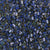 Seed Beads-5mm 1/2 Cut Tila-4518 Opaque Cobalt Picasso-Miyuki-7 Grams
