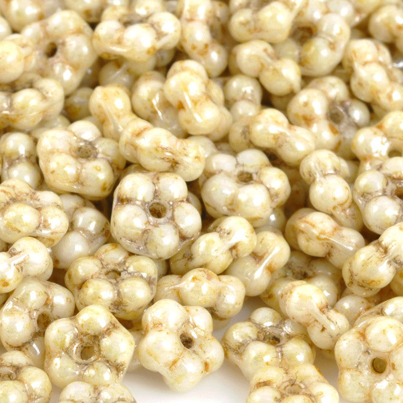 Seed Beads-5mm Forget-Me-Not-11 Honey Drizzle