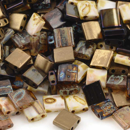 Seed Beads-5mm Tila-003 Cup of Jo Mix